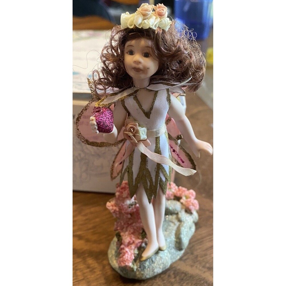 5" Miniature Beverly Parker FORGET ME NOT February Fairy Amethyst COA Rare Find!